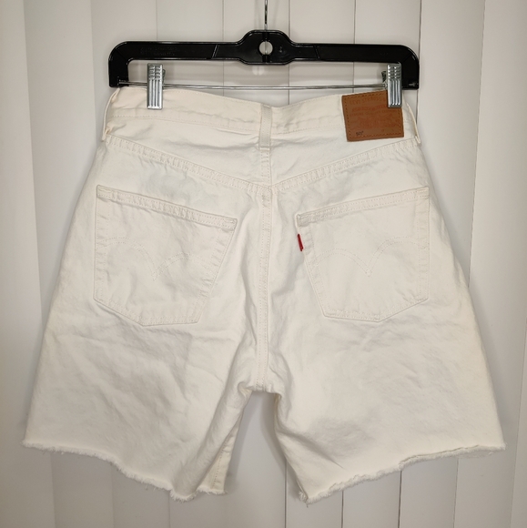 Levi's 501 90's high rise "Love" denim shorts size 27w - Picture 2 of 4